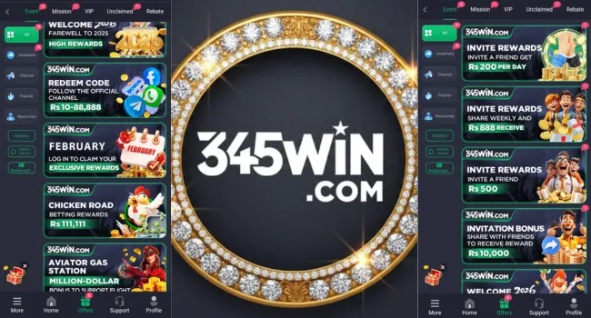 345 Win Game Download Logo